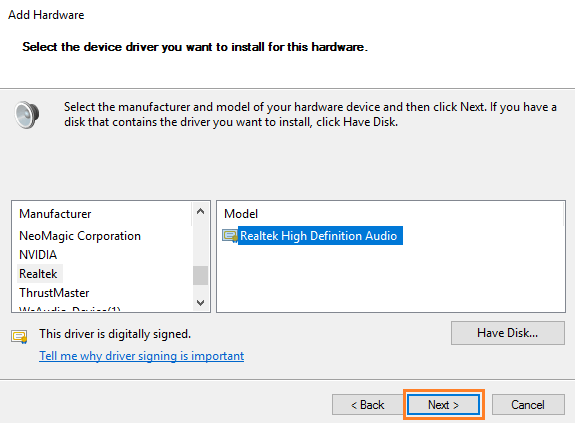 No Audio Output Device Is Installed