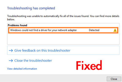 Windows Could Not Find A Driver For Your Network Adapter