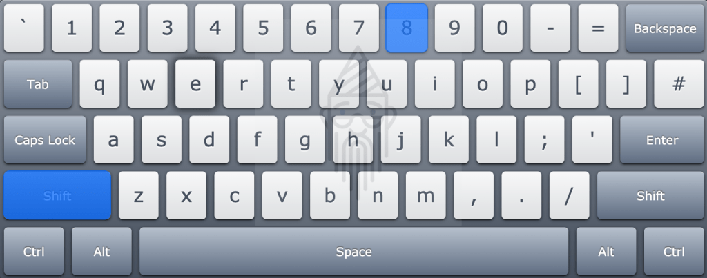 asterisk keyboard