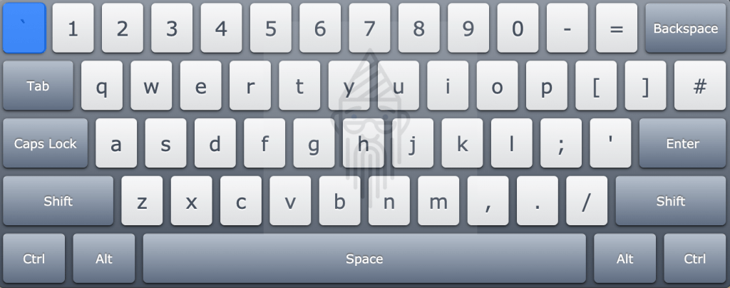 backtick keyboard