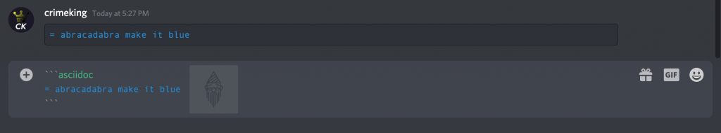 Discord color text