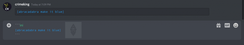 Discord colored text