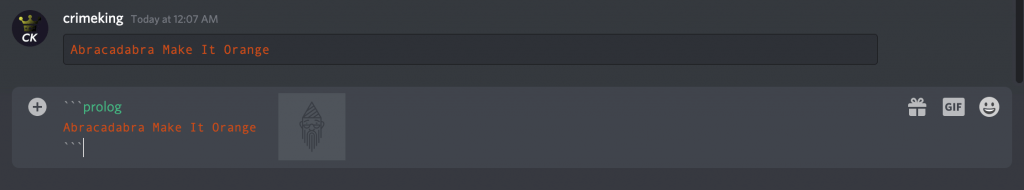 how to change text color in Discord