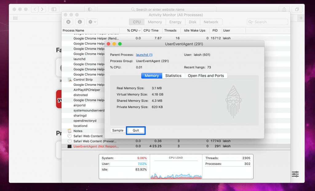 task manager on Mac
